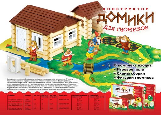 Эра. Конструктор "Домики для гномиков" тип-1 арт.С-197-57238307 /11