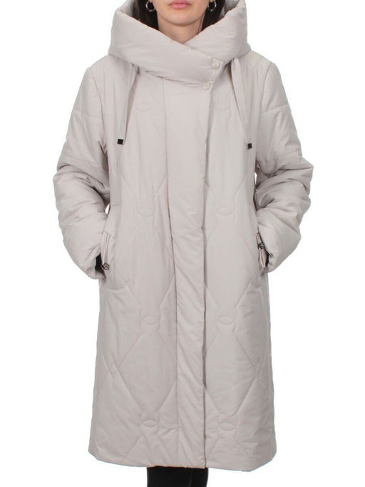 1119 LT. BEIGE Пальто зимнее облегченное женское (холлофайбер 150 гр.) - Fashion фото 3