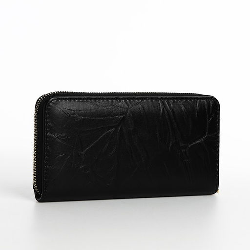 Кошелёк на молнии, цвет чёрный - Simaland фото 2