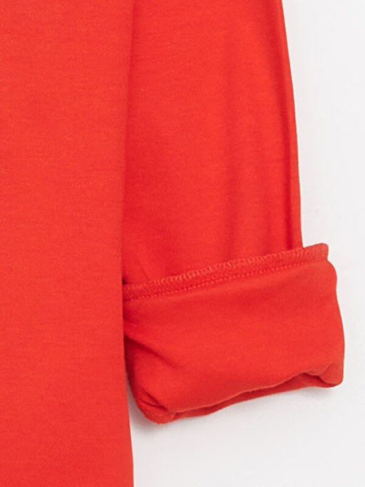 Bisiklet Yaka Bask?l? Uzun Kollu Erkek ?ocuk Ti??rt - Waikiki фото 3