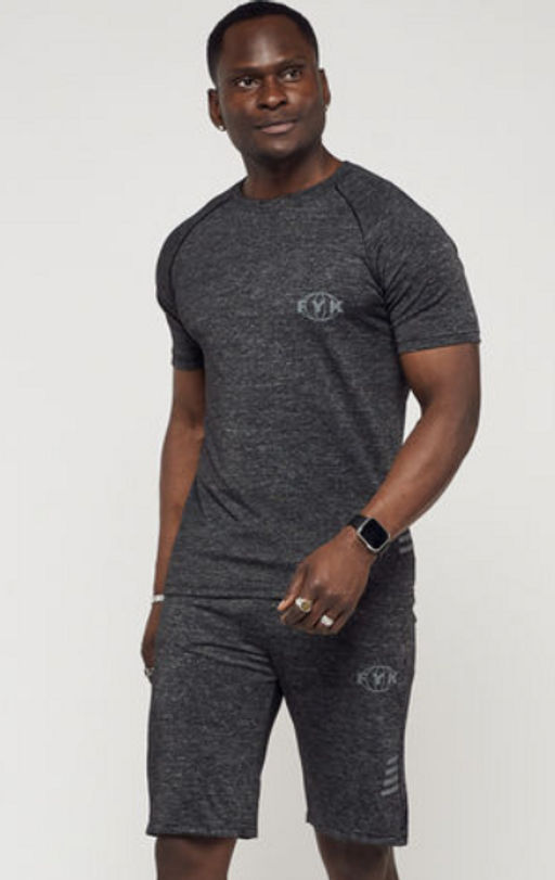 Спортивный костюм летний мужской темно-серого цвета 2225TC - FUYOUKAI фото 21