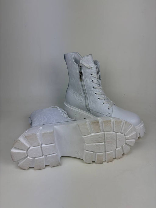 Ботинки 346.чанкиw. Белый бартон уценка