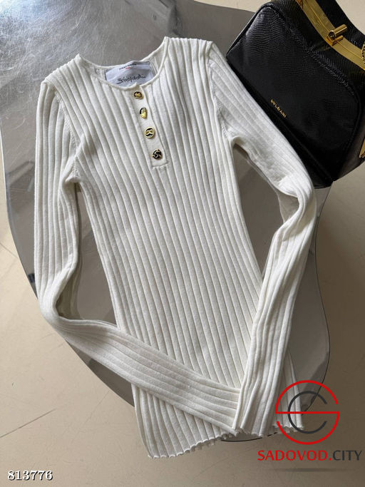 Лонгслив женский с пуговицами - Bruno фото 2