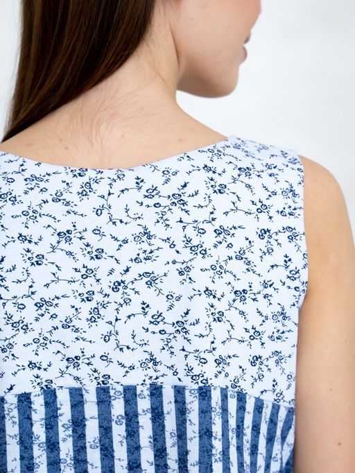 Сарафан хлопок 100%,сине-голубой - Binita фото 9