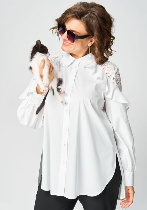 Блуза EVA GRANT 7174-1В белый