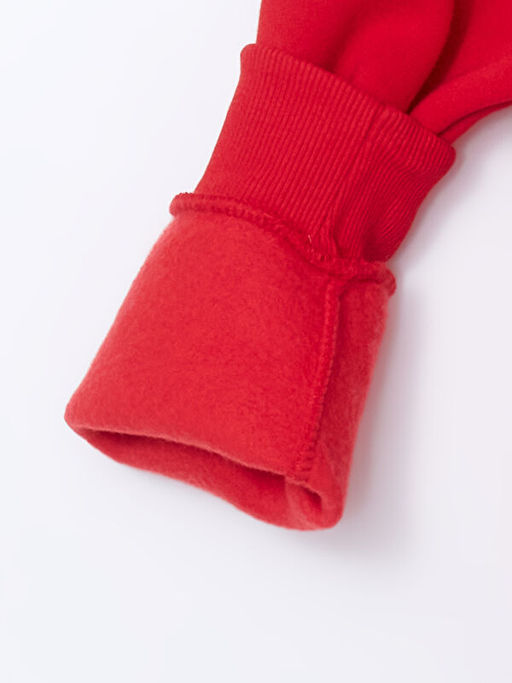 Bisiklet Yaka Bask?l? K?z ?ocuk Sweatshirt