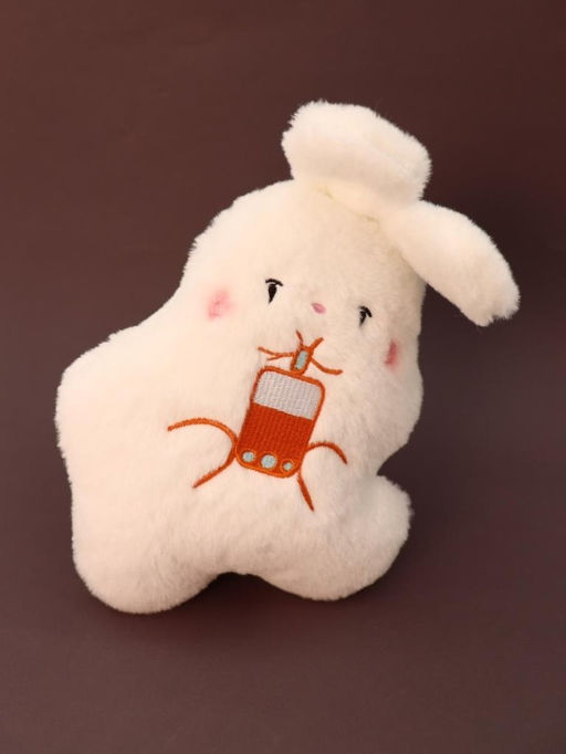 Мягкая игрушка "Crooked Rabbit with Juice", 20 см