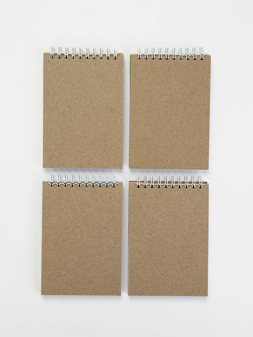 Цена за 4 шт. Скетчбук А6, 80 л. 100 г/м  "Зверьки" МИКС