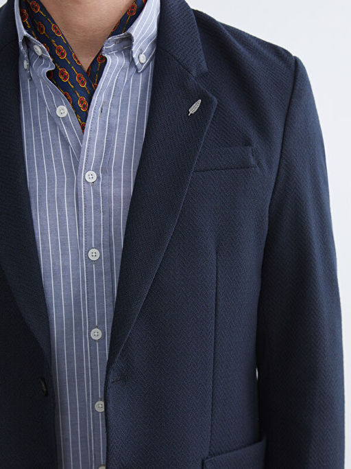 Standart Kal?p Erkek Blazer Ceket