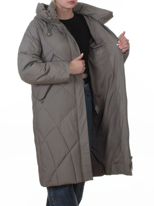 A620 OLIVE Пальто зимнее женское (200 гр. био-пух)