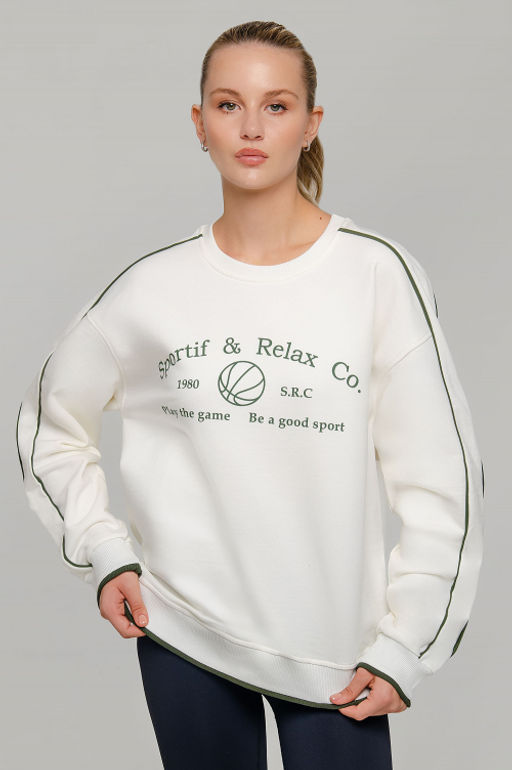 Арт. 15121 Свитшот женский 42-50 (5 шт) Цвет:молочный - Калинка фото 11