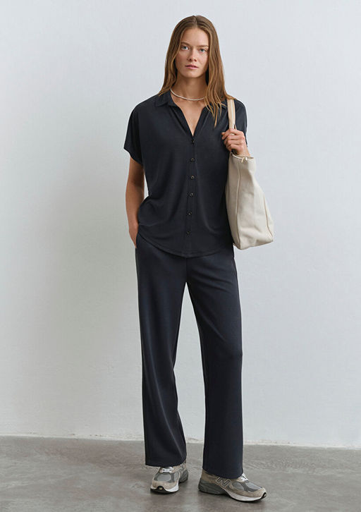 Sporty Lux Gri TENCEL TM Modal Esofman Alt? - Mavi фото 2