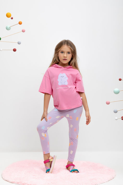 КР 4074/пастельно-лиловый,мишки к459 бриджи для дев - Crockid фото 3