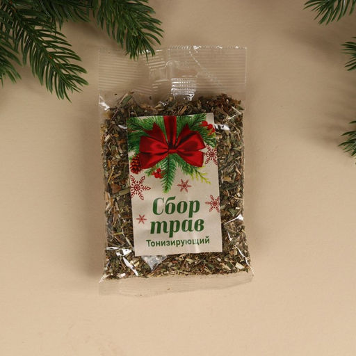 Подарочный набор Снигирь: сбор трав 20 г., варенье из сосновых шишек 20 г., безалкогольный бальзам 100 мл. - Доброе здоровье фото 4