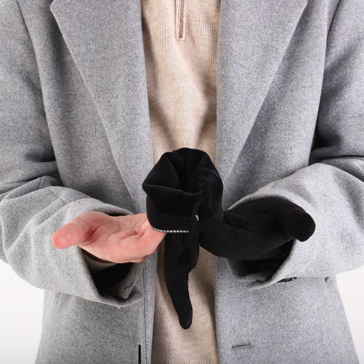 Перчатки мужские, безразмерные, без утеплителя, цвет чёрный - Simaland фото 5