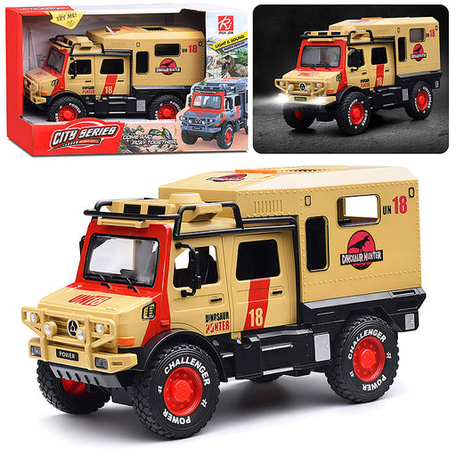 Машина "Dinosaurs hunter" (свет, звук) в коробке