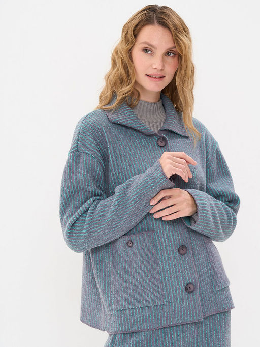 Костюм женский 5242-5070. 6400193/342 базальт/ментол