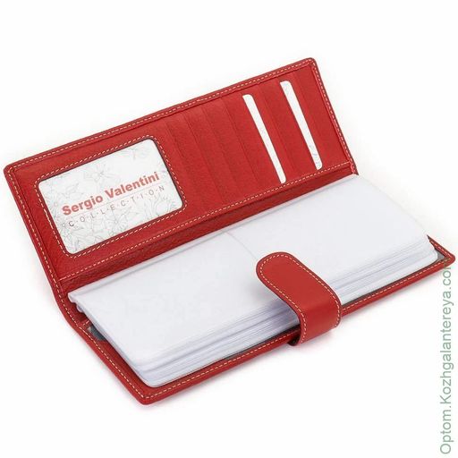 Женская кожаная визитница Sergio Valentini СВ 8093-075  фото 3