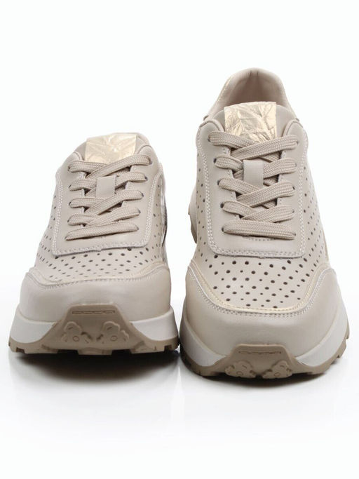 03-A1017-5A BEIGE Кроссовки женские (натуральная кожа)