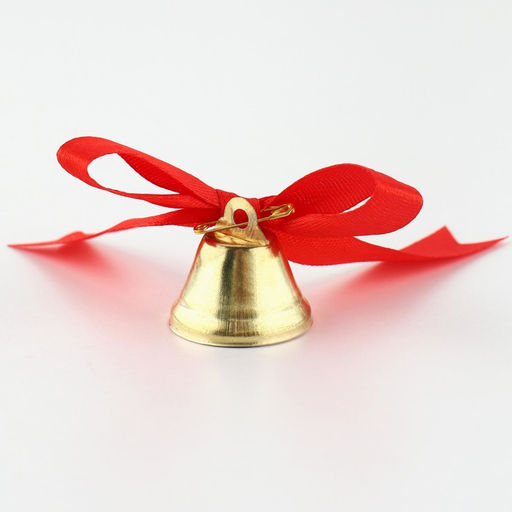 Цена за 5 шт. Колокольчик на булавке с бантом, красный, d = 2,6 см - Simaland фото 7