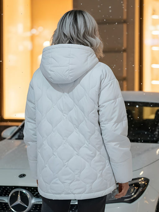 Куртка женская демисезонная с капюшоном серого цвета 1140Sr - Mtforce фото 19
