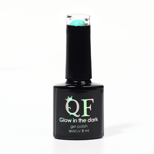 Гель лак для ногтей GLOW IN THE DARK, 3-х фазный, 8 мл, LED/UV, люминесцентный, цвет лазурный (21) - Queen fair фото 7