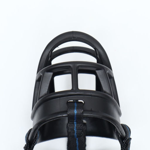 Намордник для собак №1 с трехсторонним ремешком, каучук, ДН 6 см, ОМ 22 см, чёрный - Пижон фото 6