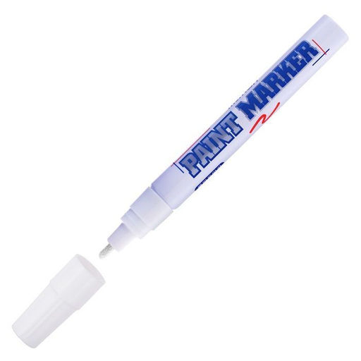 Маркер-краска MunHwa Paint Marker 4 мм белый, круглый наконечник