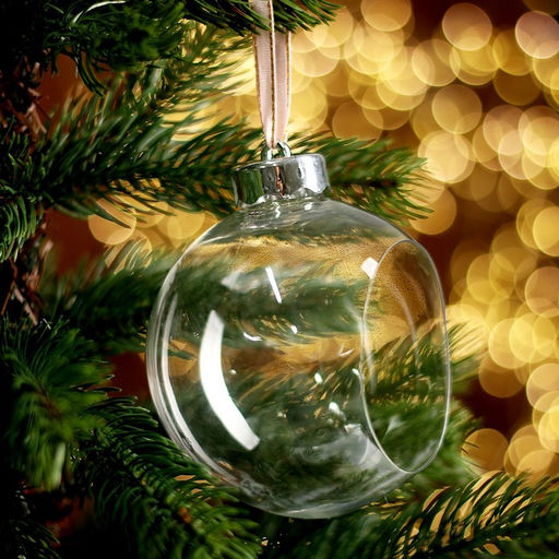 Ёлочный шар заготовка «Шар с отверстием», диаметр 10 см