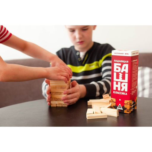 Падающая башня дженга Классика, 54 бруска, 6+ - Лас играс фото 4