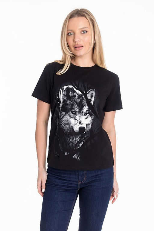 Футболка М325054Па черный - Елена фото 2