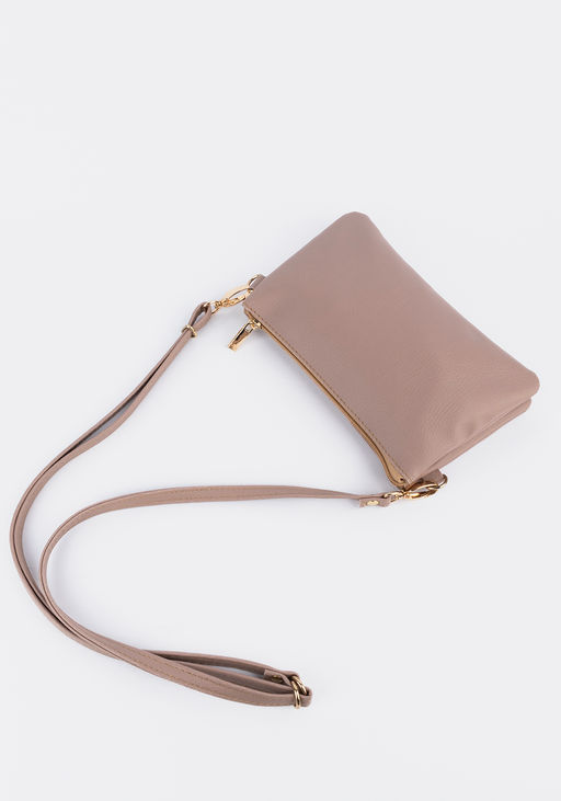 Миниатюрная женская сумка через плечо в бежевом цвете L-Craft  фото 5