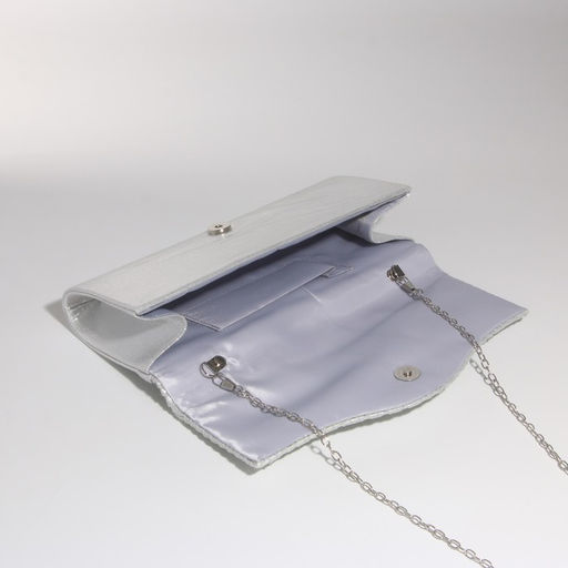 Сумка-клатч на магните, цвет серебряный - Simaland фото 5