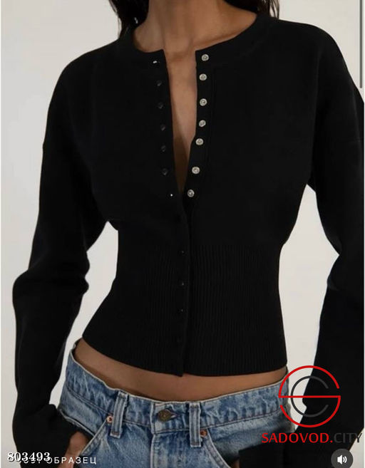 лонгслив на кнопках из плотного вязаного трикотажа - Bruno фото 31