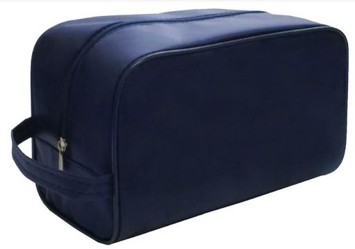 Косметичка "ЛЯГУШКА" (22,5 х13 х h13) Тёмно Синяя