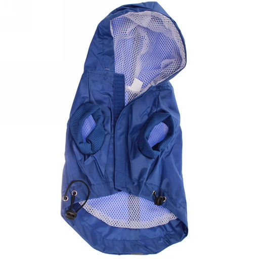 Дождевик-плащ для собаки "Молния" с капюшоном, размер L(34*50*31см)