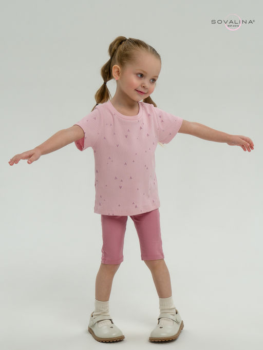 Костюм Актив лиловые сердечки-сухая роза - Sovalina фото 22