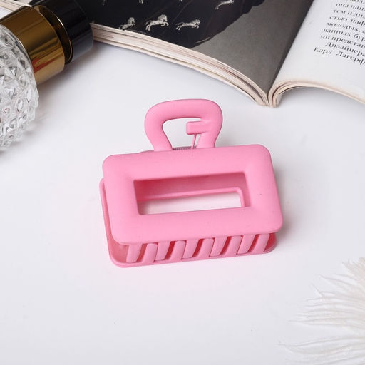 Цена за 11 шт. Крабик для волос «Призма», квадрат, 6.5 см, МИКС