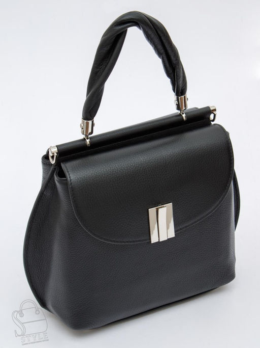 Сумка женская кожаная 1109-1MP black Polina&Eiterou