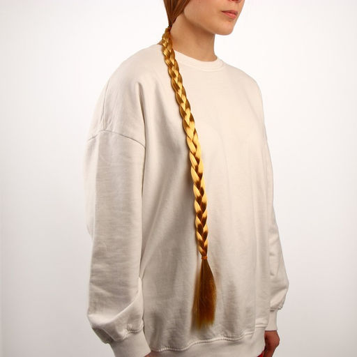 Коса на резинке, 66 см, цвет золотистый блонд