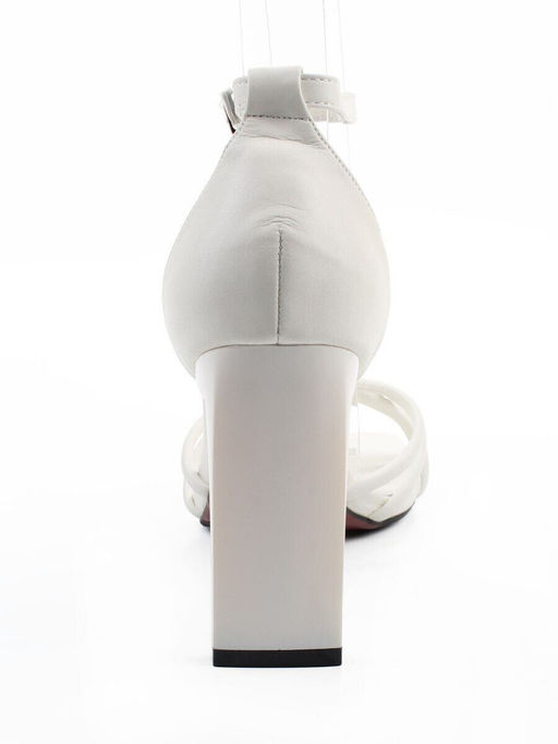 08-M56F-229R WHITE Босоножки женские (натуральная кожа)