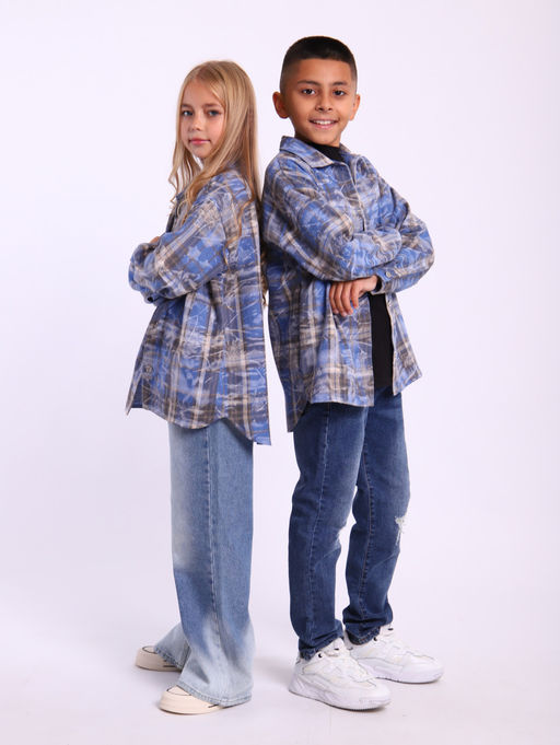 РБ018 Рубашка "Дакота" (голубой)