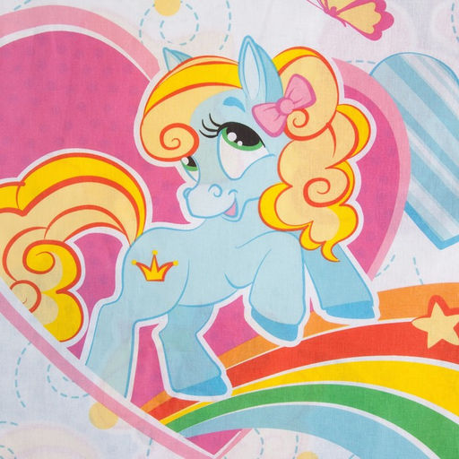 Постельное бельё Этель 1,5 сп., Радужные пони 143х215 см, 150х214 см, 50х70 см -1 шт., 100% хлопок, бязь, 125 г/м2  фото 4