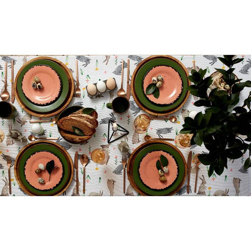 Скатерть пасхальная, Доляна Fluffy bunnies 220х144 см, 100% хлопок, 164 г/м2  фото 6