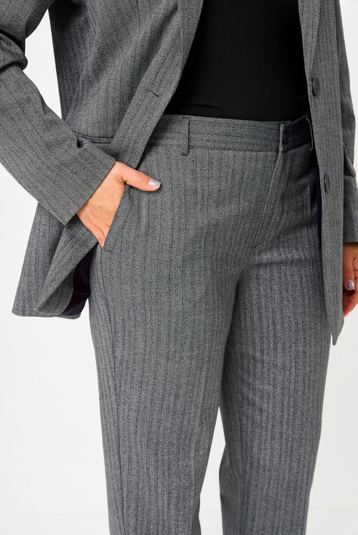 Костюм БелЭльСтиль 762/609 елочка серая фото 4