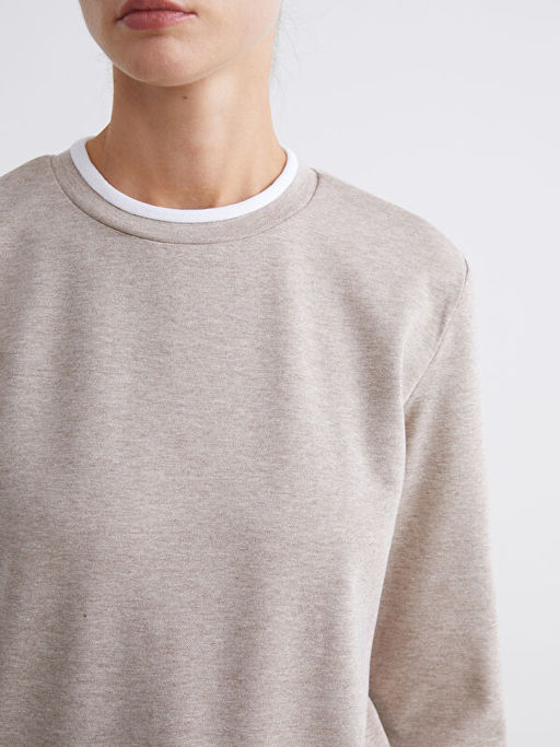 Bisiklet Yaka Kad?n Sweatshirt