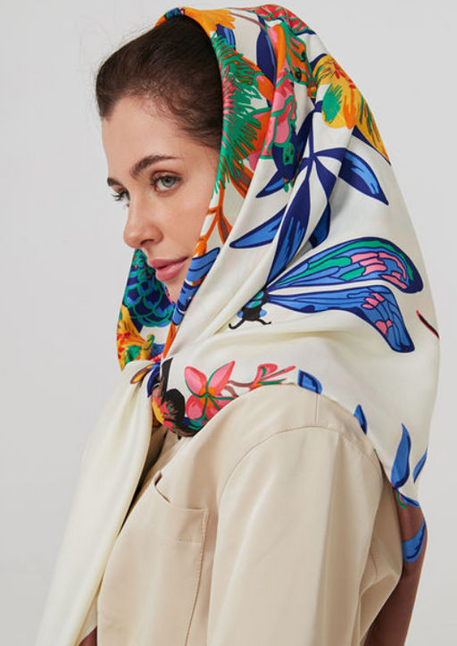 Большой, мягкий, тонкий и очень нежный двусторонний платок - Tantino фото 11