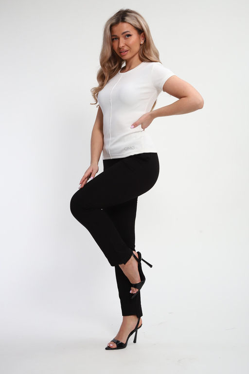 Футболка женская с швом и стразами ФЖ-002