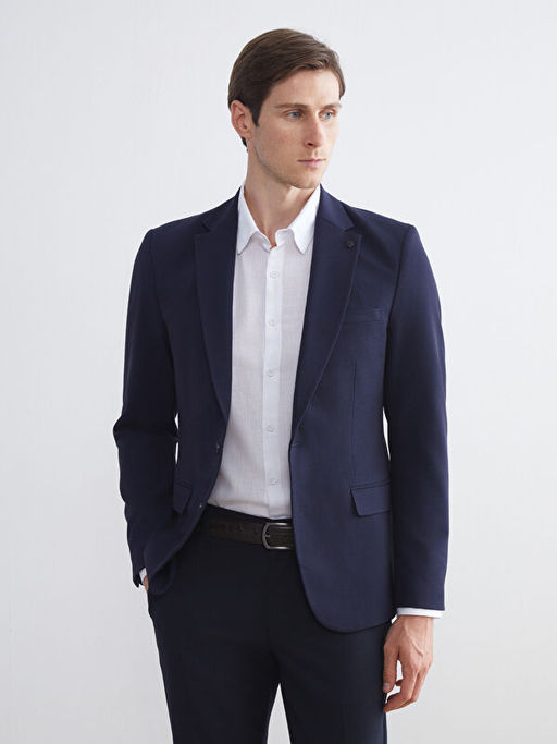 Dar Kal?p Erkek Blazer Ceket