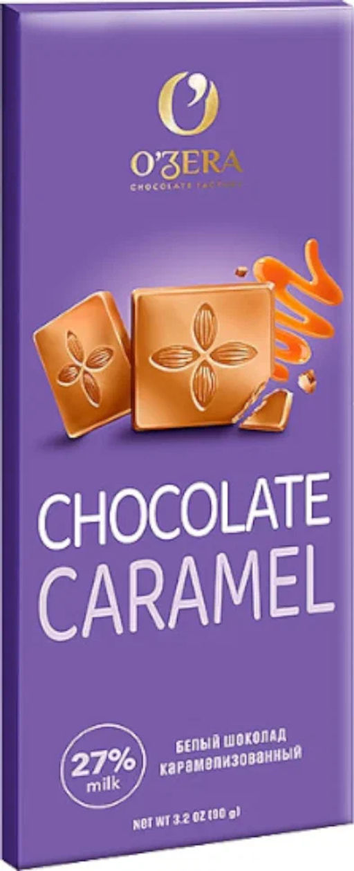 OZera, шоколад белый карамельный Caramel, 90 г